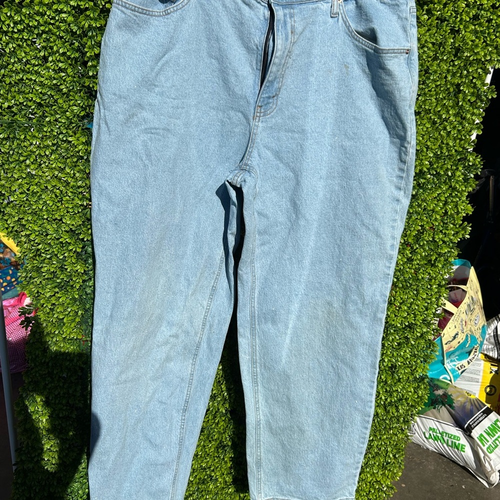 Shimmery Light Blue Jeans